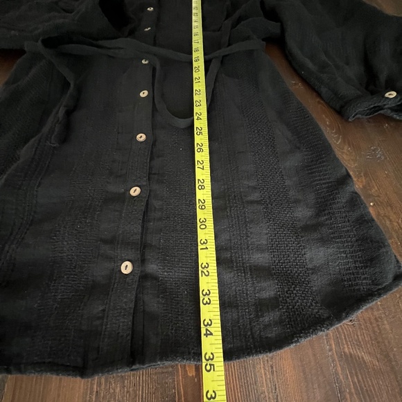 Free People Button Down Puff Sleeve Mini. Size XS - Picture 9 of 15